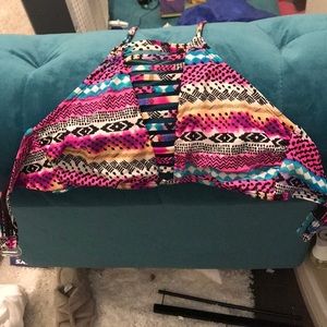 Multi colored Bikini top